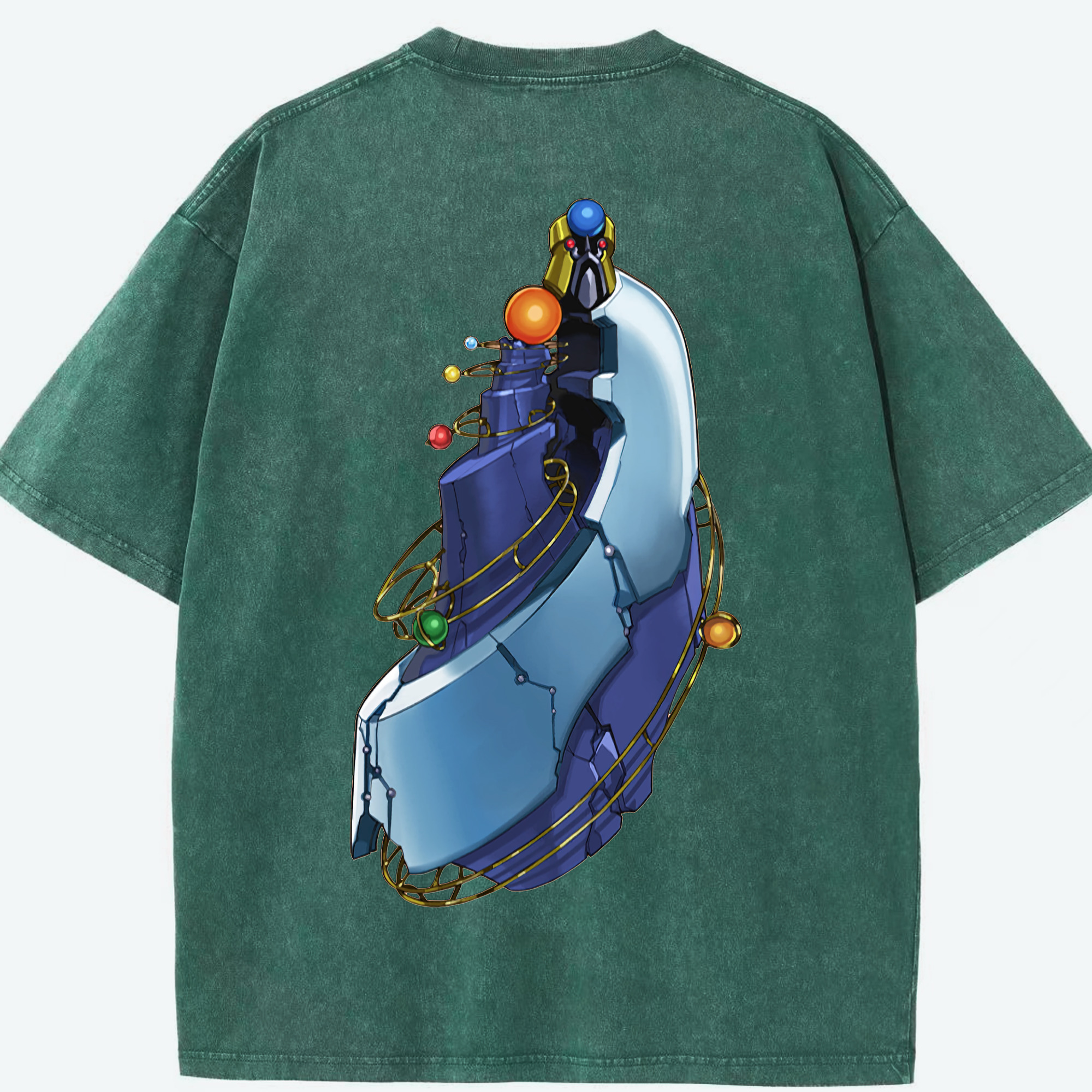 （画像用） 遊☆戯☆王 Yu-Gi-Oh! 綿100% ヴィンテージ風 半袖Tシャツ（背面プリント）